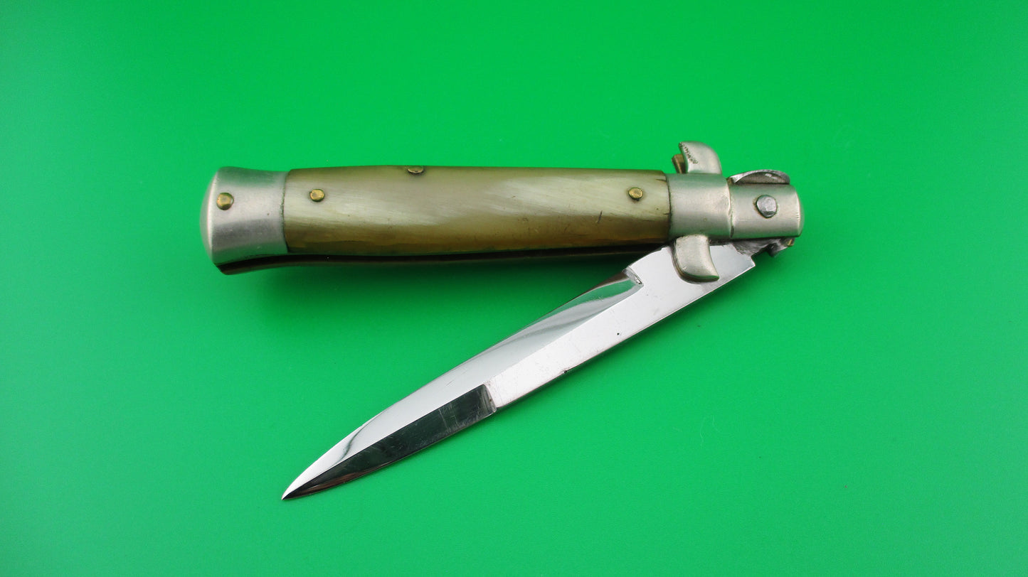 z DEMAY 18cm Italian Picklock Bayonet Stiletto automatic knife red dot safety