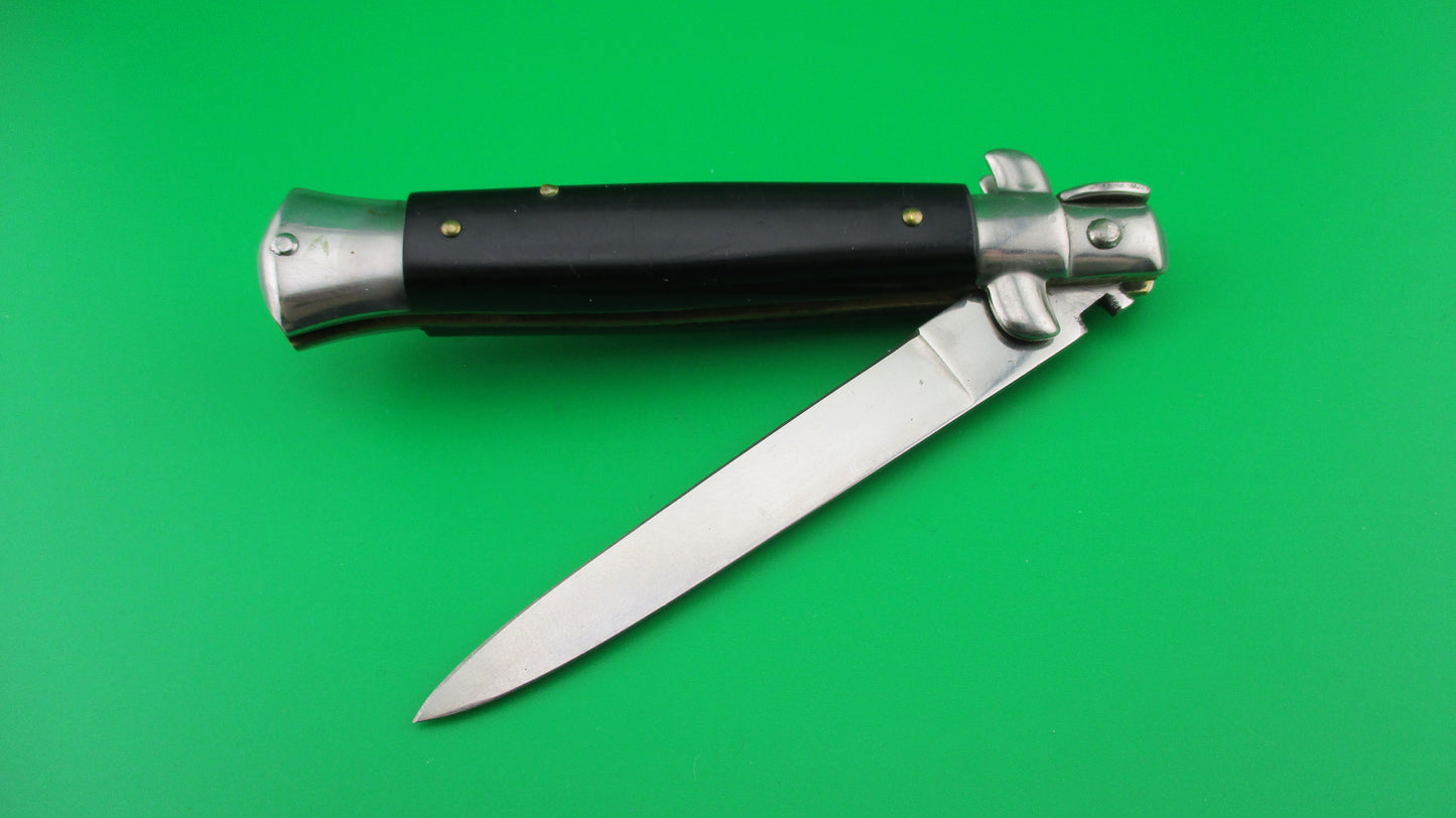 J INOX 20cm Italian Stiletto Vintage Swivel bolster automatic knife
