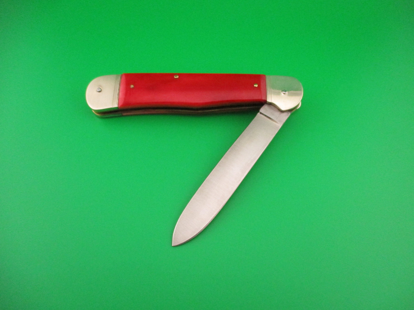 Big Red Hubertus 13cm (closed) German Lever lock Red bone Automatic knife