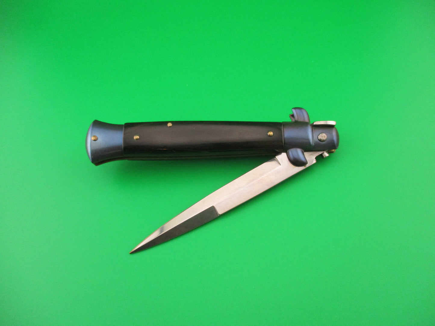 FRANK B ITALY 22cm Italian Stiletto Blued bolsters Bayonet automatic knife