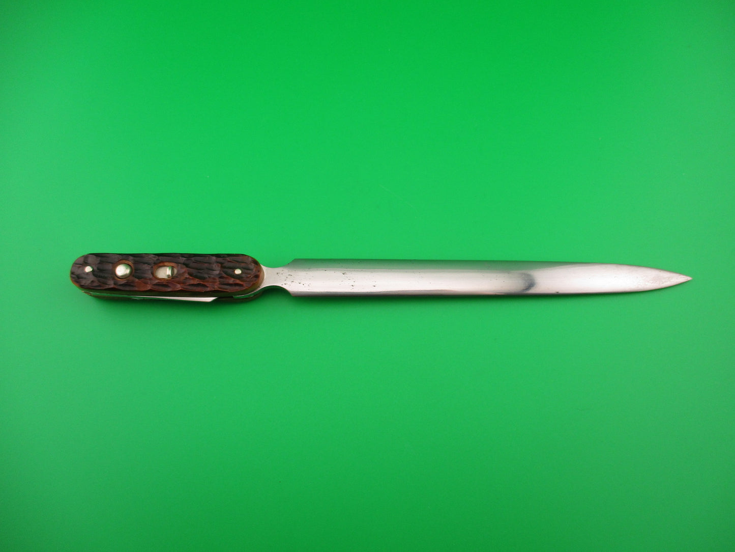 Shapleigh Customized Jigged bone Vintage Letter Opener switchblade knife