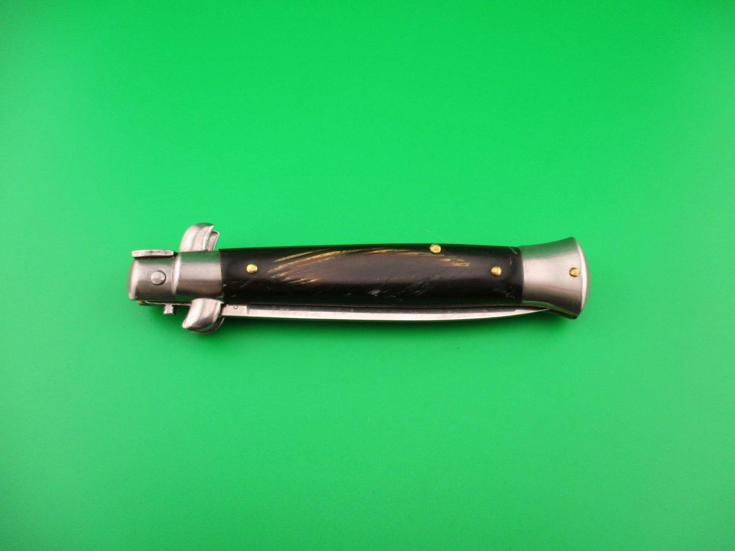 STAINLESS (slant) UD96A000103 PATENT 23cm Italian Stiletto bolster release switchblade