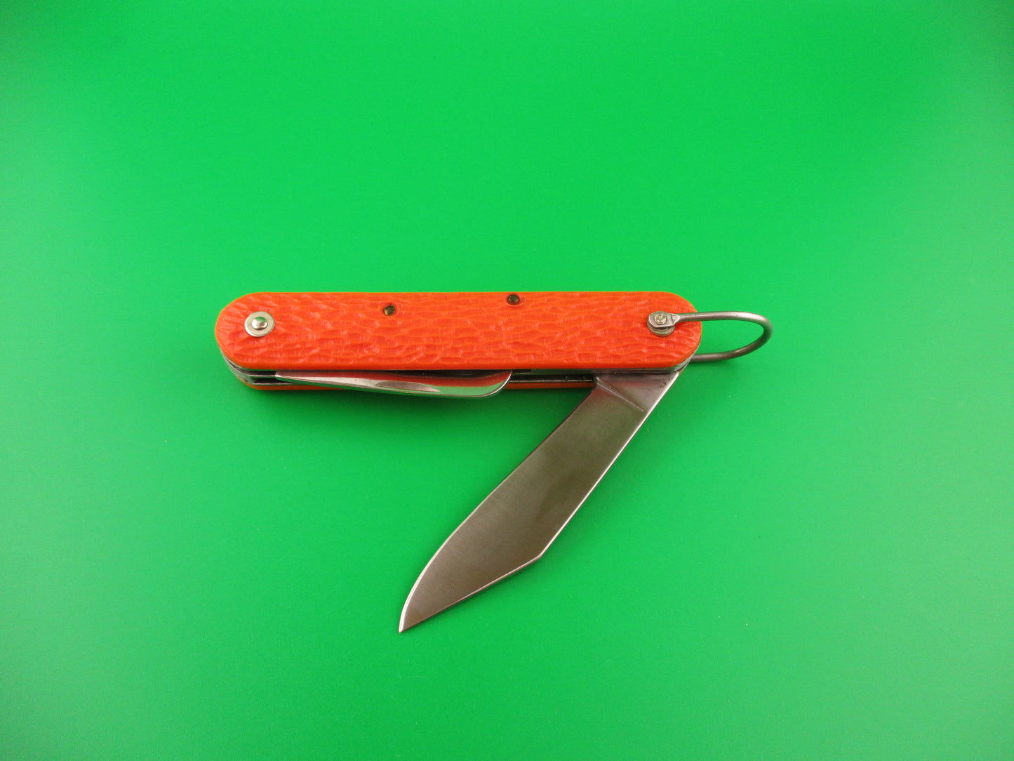 z CAMILLUS vintage MC1 Orange paratrooper automatic knife with hook blade
