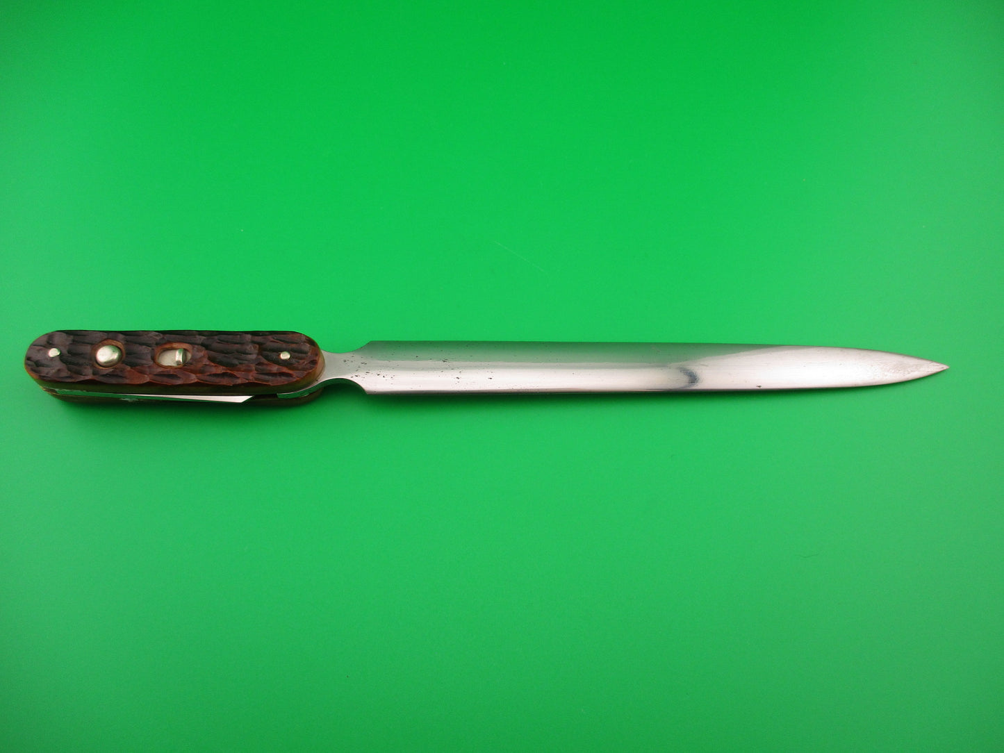 Shapleigh Customized Jigged bone Vintage Letter Opener switchblade knife