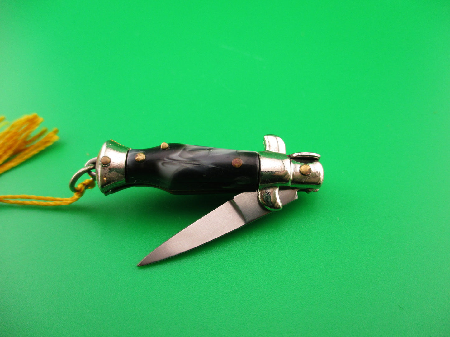 INOX 7cm Italian Tiny Picklock keychain vintage 1970s automatic knife