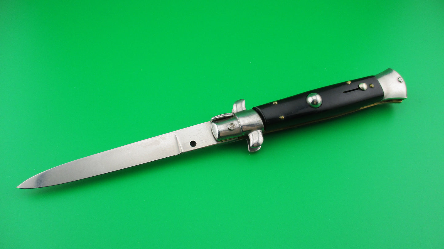 J INOX 20cm Italian Stiletto Vintage Swivel bolster automatic knife