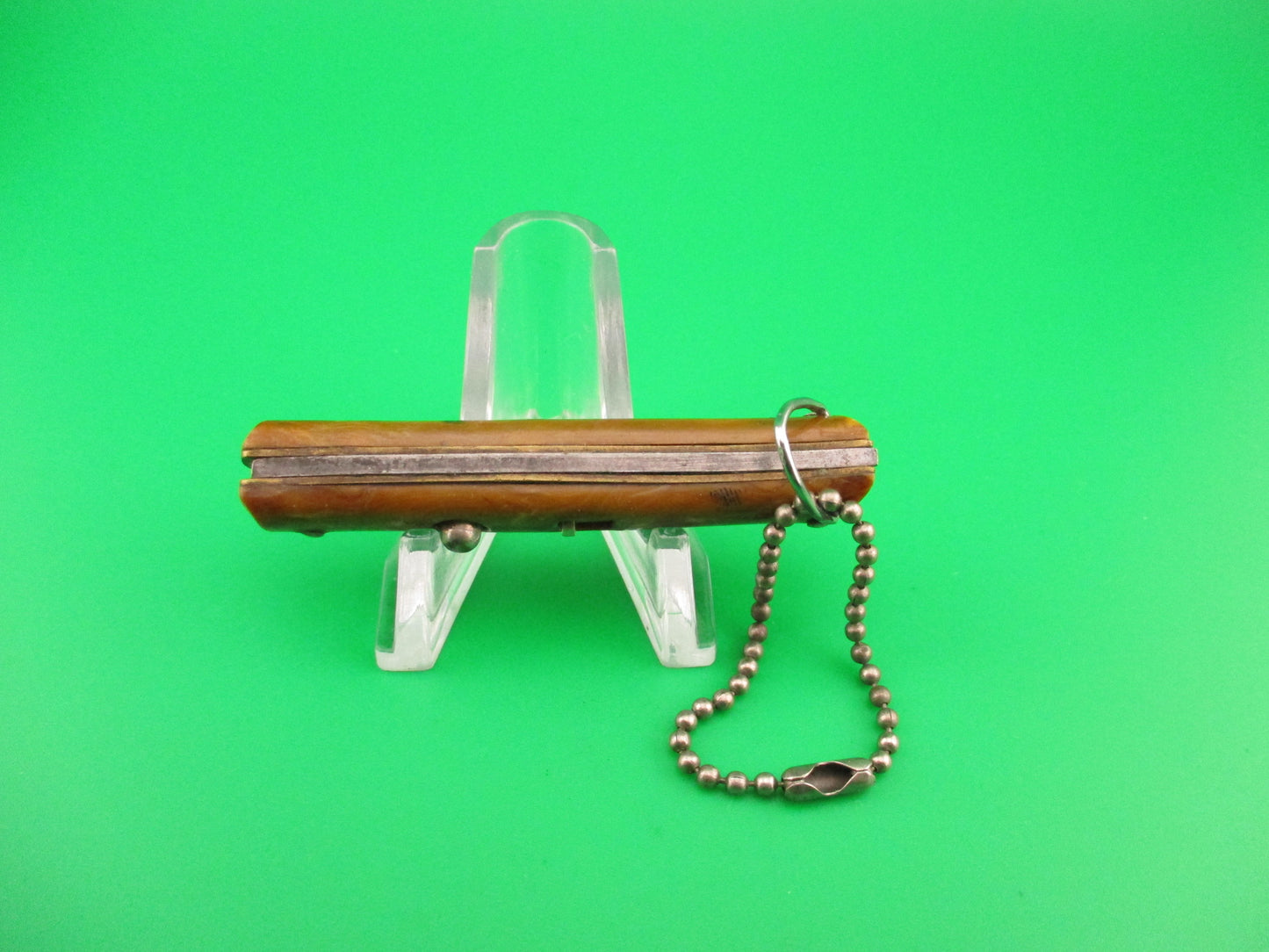 SNAPPY Colonial Vintage Caramel Keychain switchblade knife made in USA