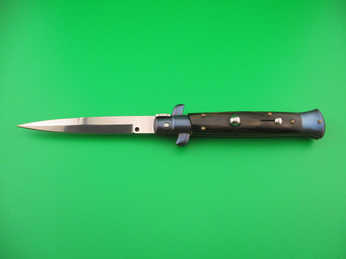 FRANK B ITALY 22cm Italian Stiletto Blued bolsters Bayonet automatic knife