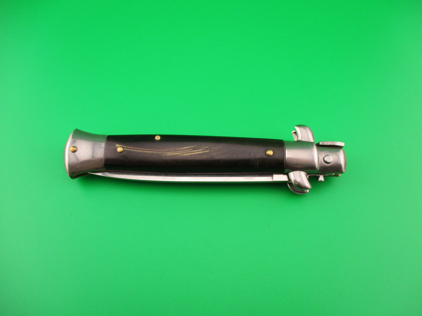 STAINLESS (slant) UD96A000103 PATENT 23cm Italian Stiletto bolster release switchblade