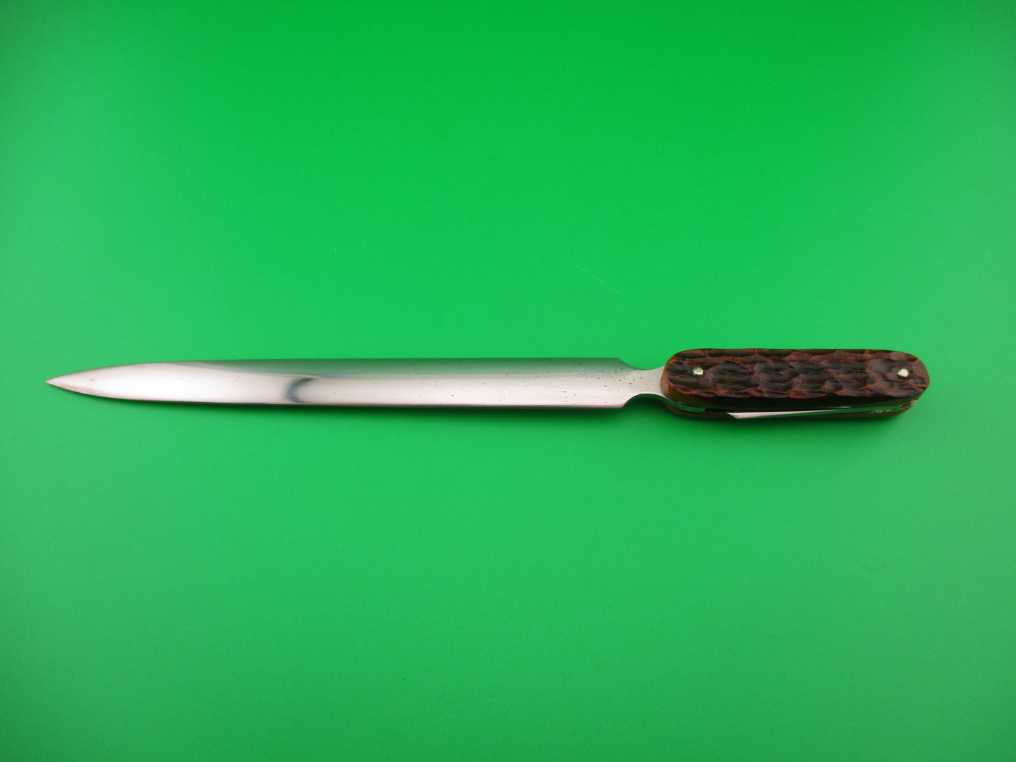 Shapleigh Customized Jigged bone Vintage Letter Opener switchblade knife