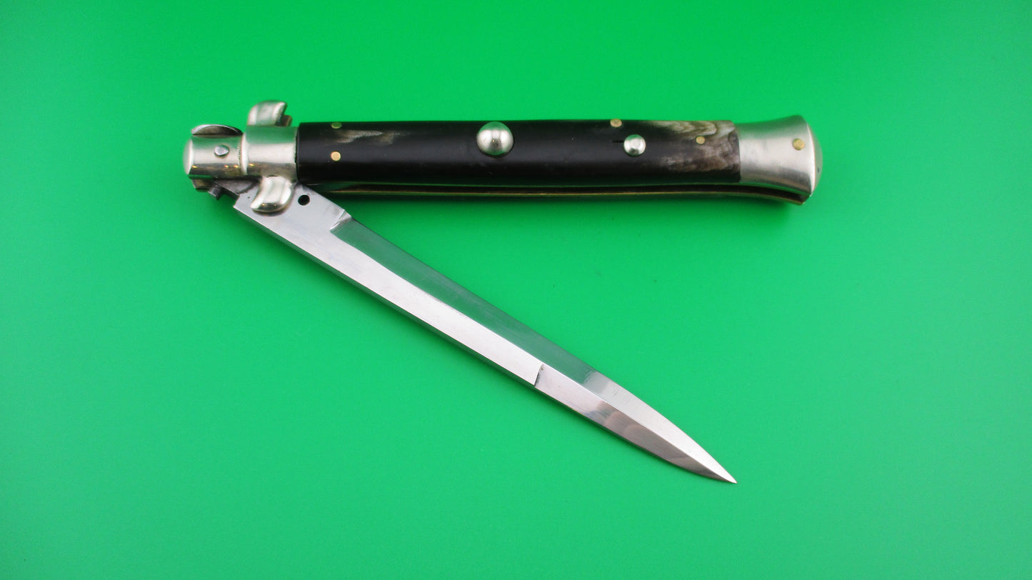 INOX 28cm Italian Picklock 1950s vintage bayonet blade automatic knife