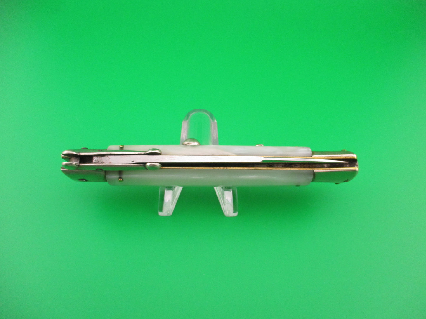MADE IN ITALY INOXID 23cm Italian Swing Guard Pearlex Vintage automatic knife