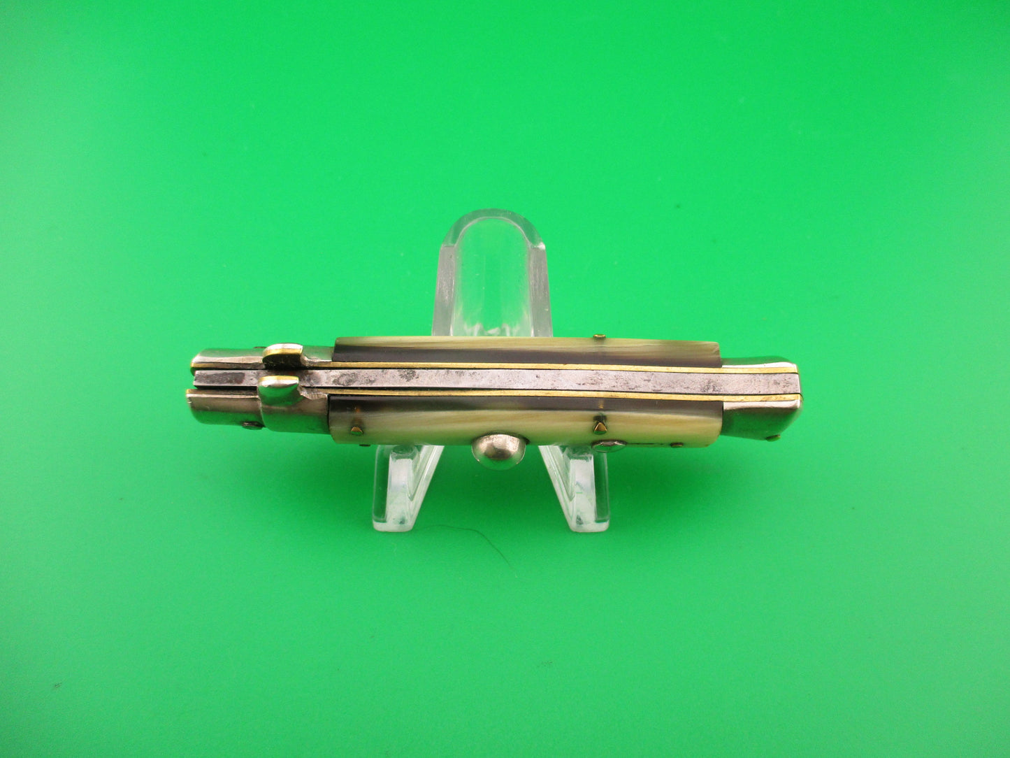 Inox 6 15cm Italian BOBC Stiletto vintage swedge horn automatic knife