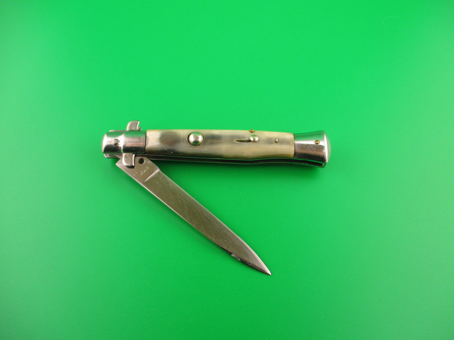 INOX 20cm Italian BOBC 1960s Wasp body Sparrow wing horn Vintage automatic knife