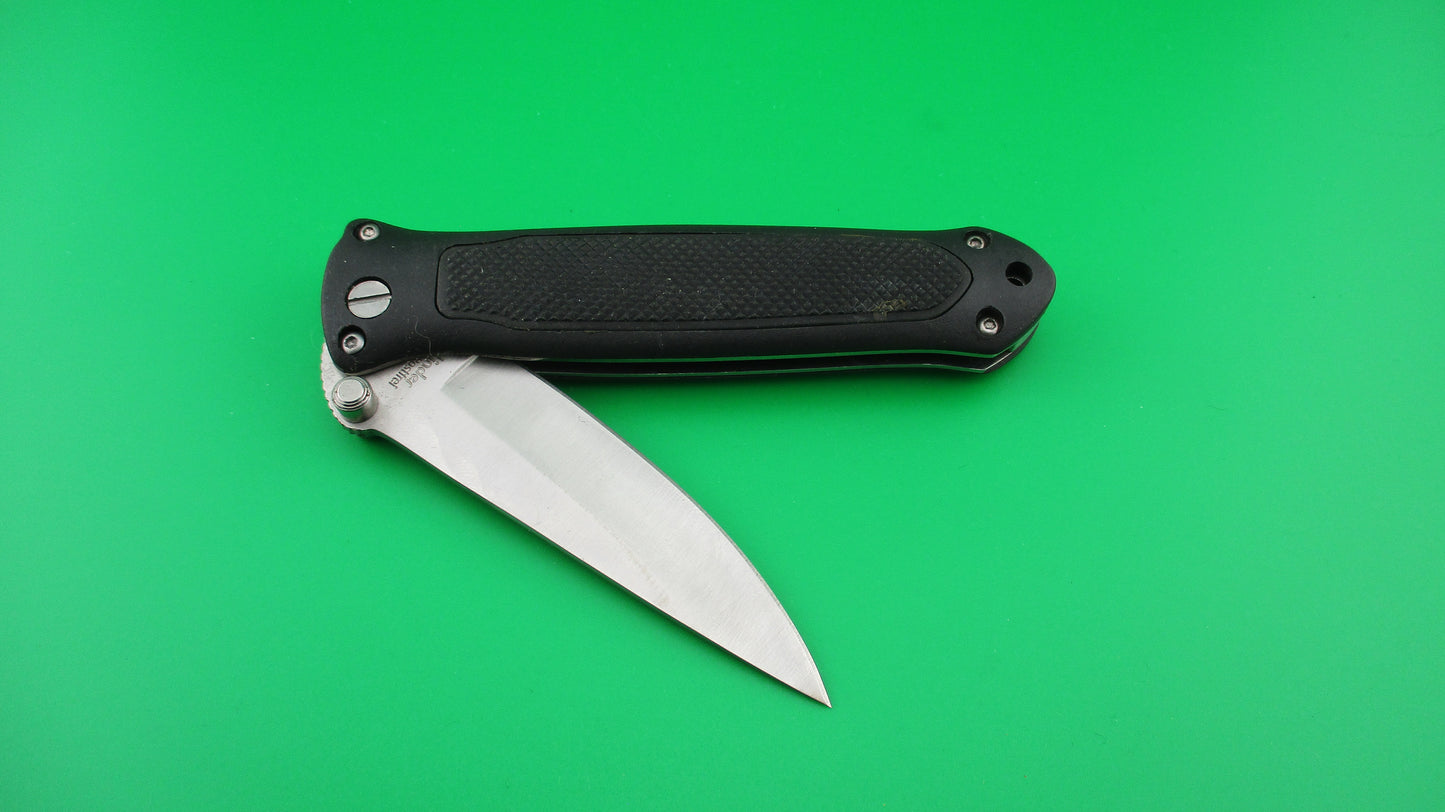 Linder 420 Rostfrei 20cm German Hidden release DA automatic knife #306519