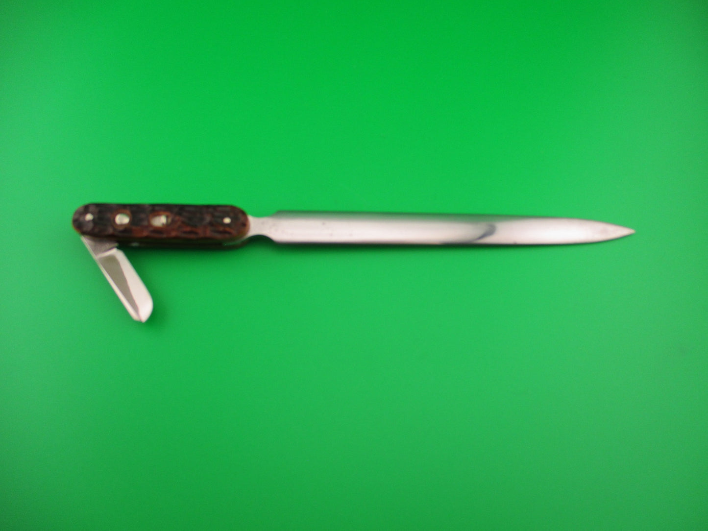 Shapleigh Customized Jigged bone Vintage Letter Opener switchblade knife