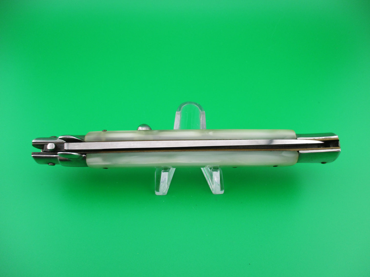INOX (diamond) 28cm Italian Stiletto Pearlex automatic knife