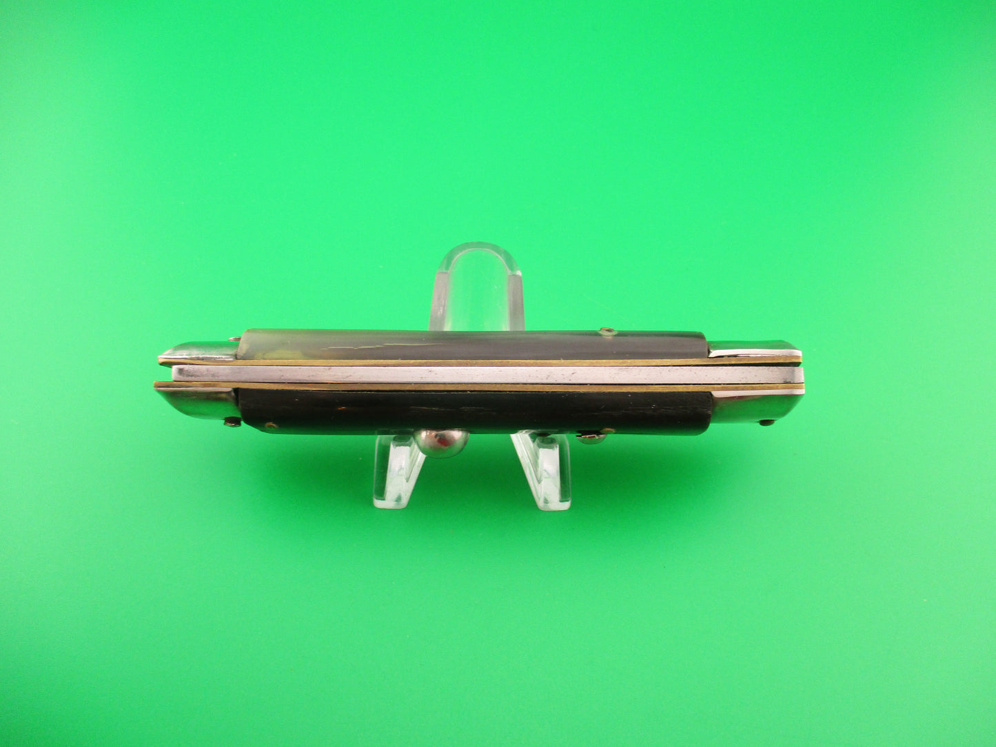 Jndiana EXTRA 20cm Italian Slant Bolster Vintage genuine horn automatic knife