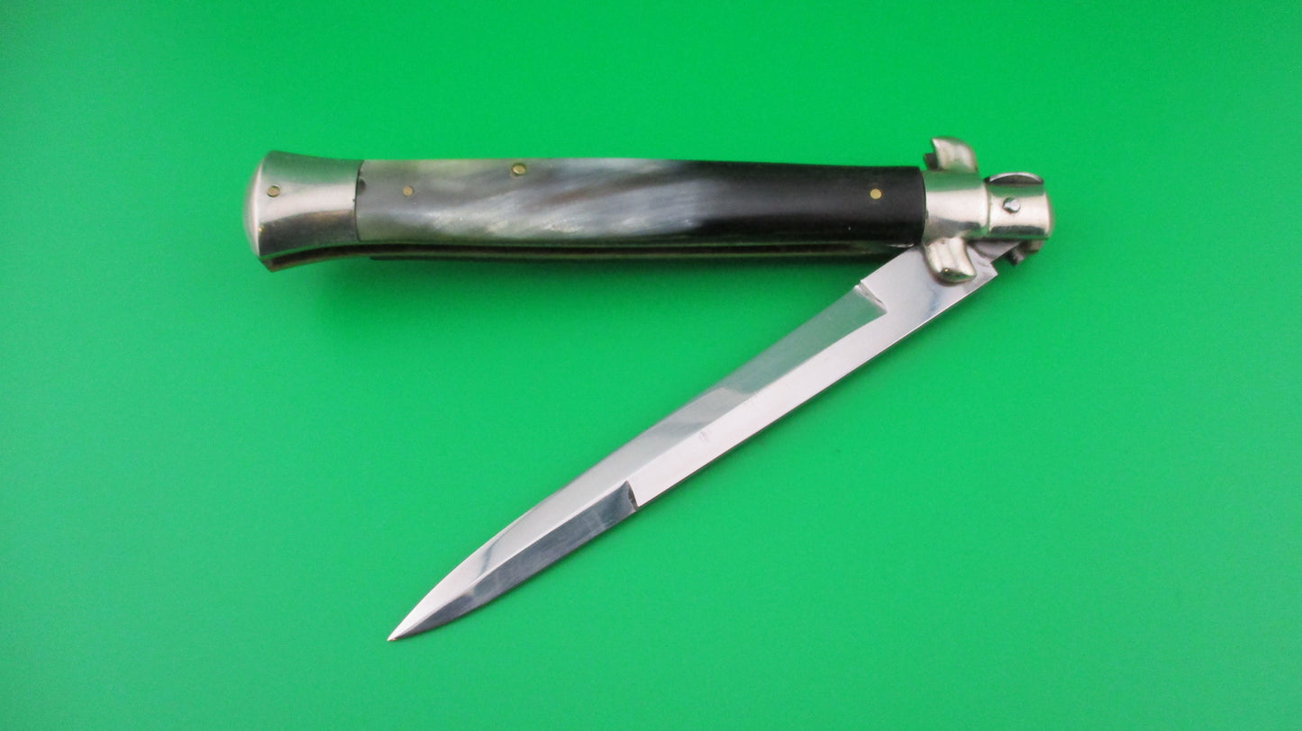 INOX 28cm Italian Picklock 1950s vintage bayonet blade automatic knife