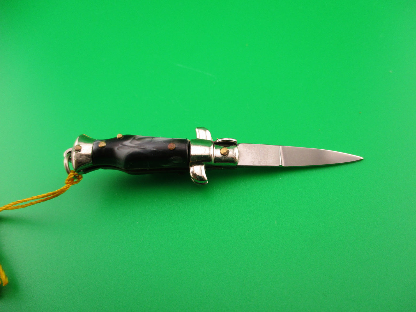 INOX 7cm Italian Tiny Picklock keychain vintage 1970s automatic knife