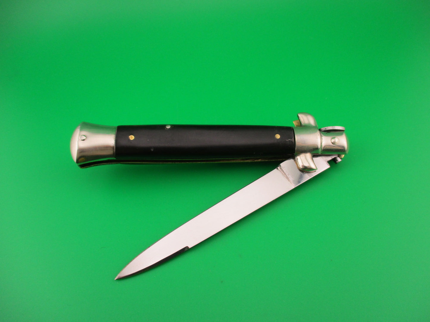 C. Jul Herbertz IMPORT 23cm Italian Transitional Stiletto horn switchblade knife NOS