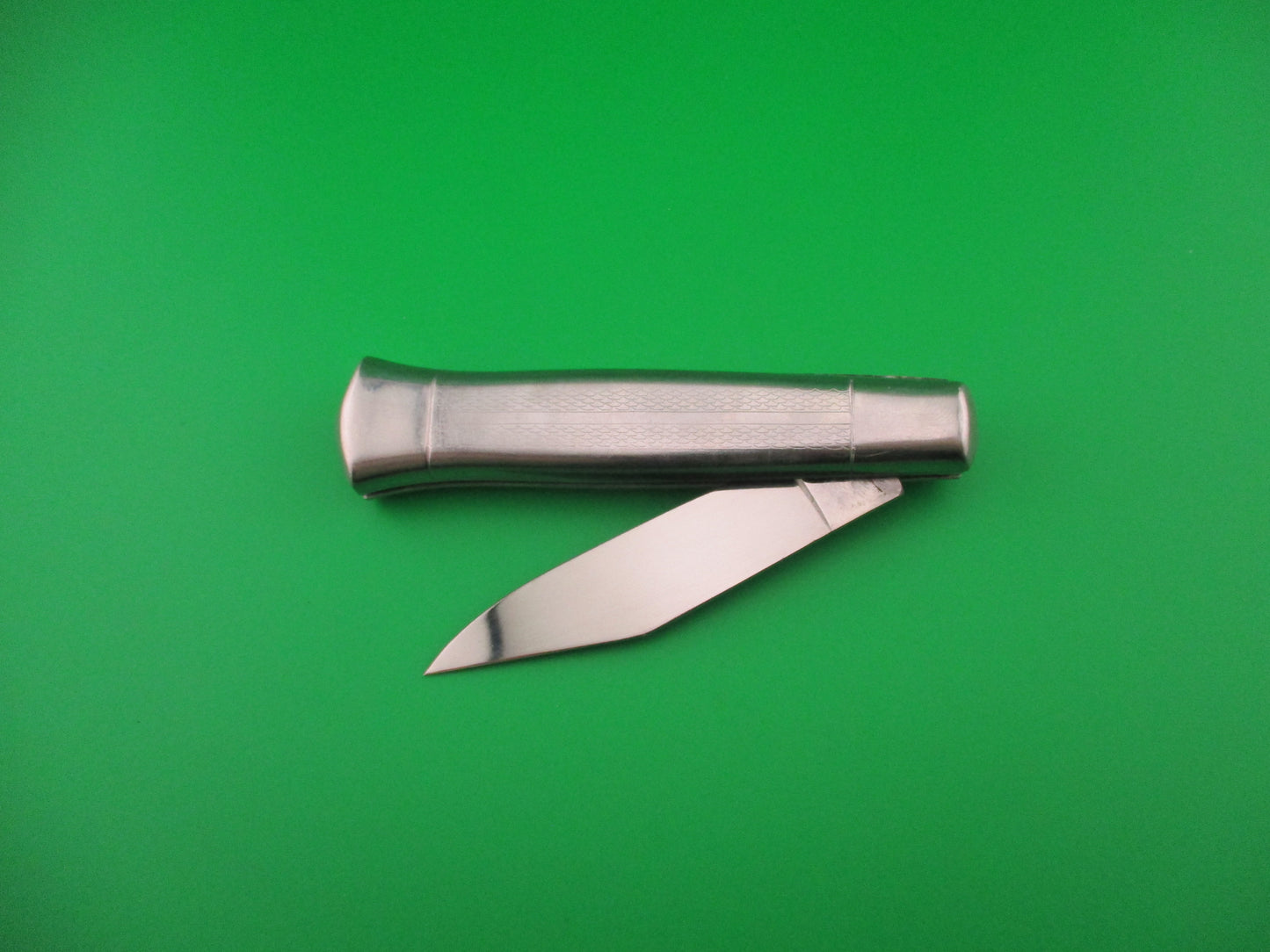 ROSTFREI 20cm Italian Metal handle fishtail clip blade switchblade knife