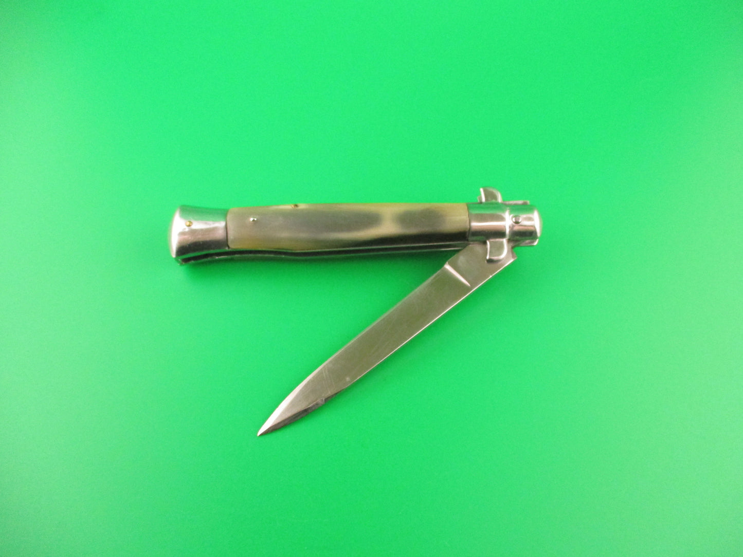 INOX 20cm Italian BOBC 1960s Wasp body Sparrow wing horn Vintage automatic knife
