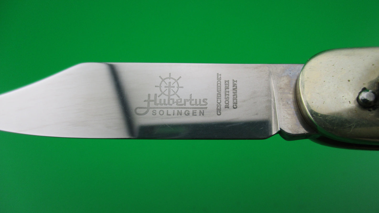 z Hubertus Solingen 8cm German Lever Liliput Stag automatic knife