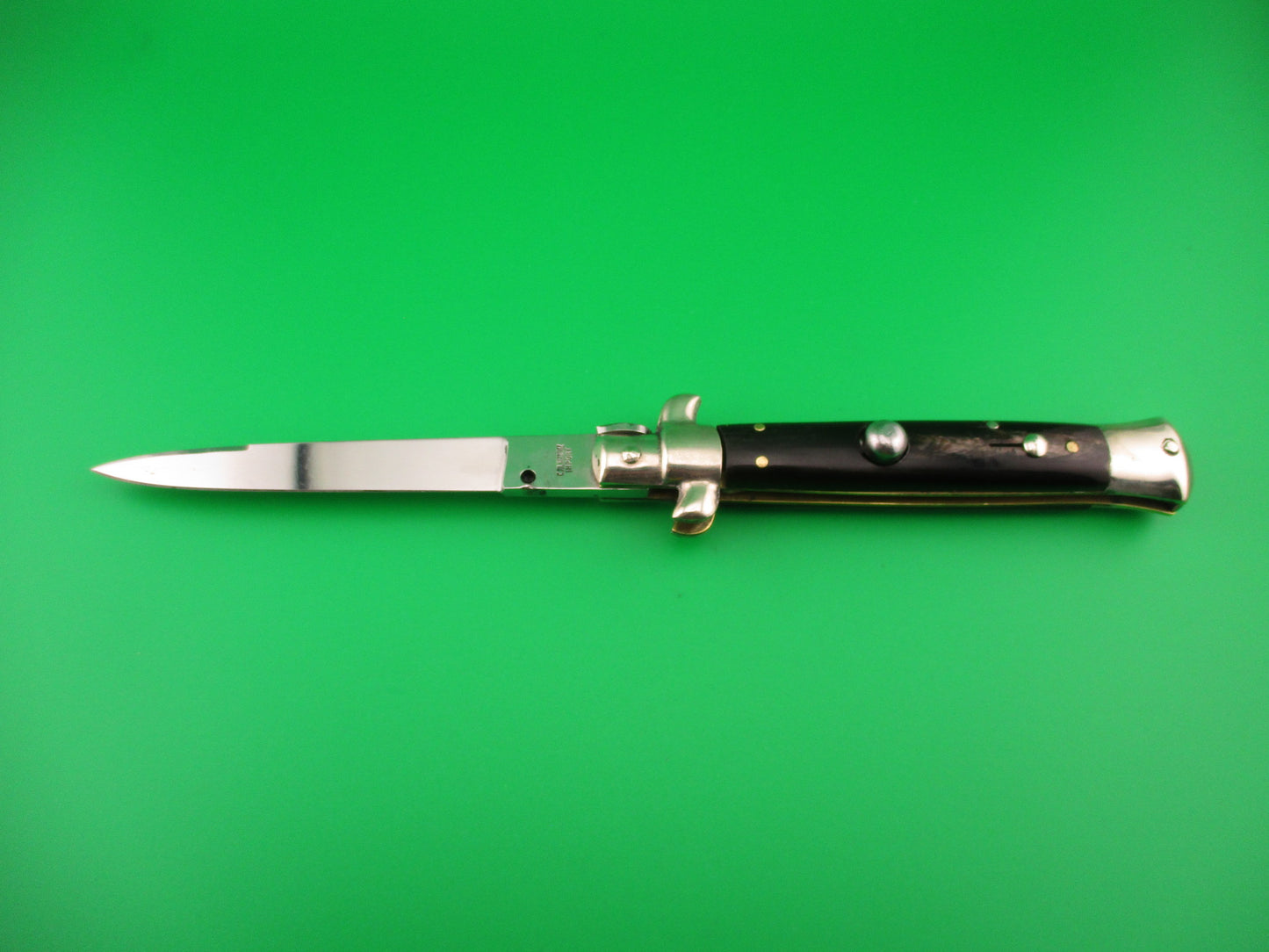 C. Jul Herbertz IMPORT 23cm Italian Transitional Stiletto horn switchblade knife NOS