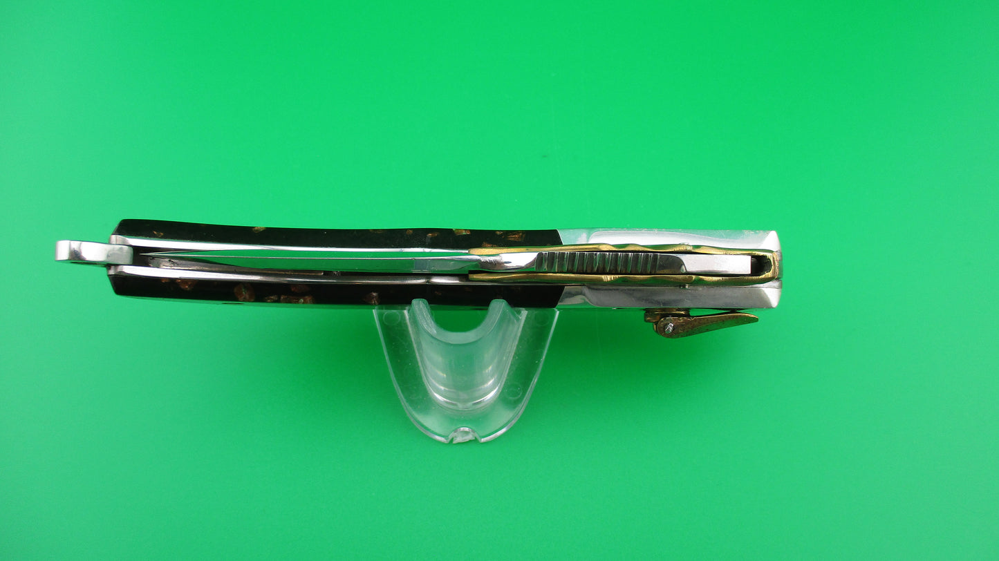 Exceptional RPK 20cm Russian Prison Knife Curved Blade Lever Swing Guard switchblade