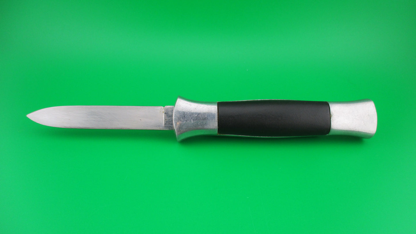 z ROSTFREI 21cm Italian OTF DA Vintage automatic Aluminum frame knife black & silver