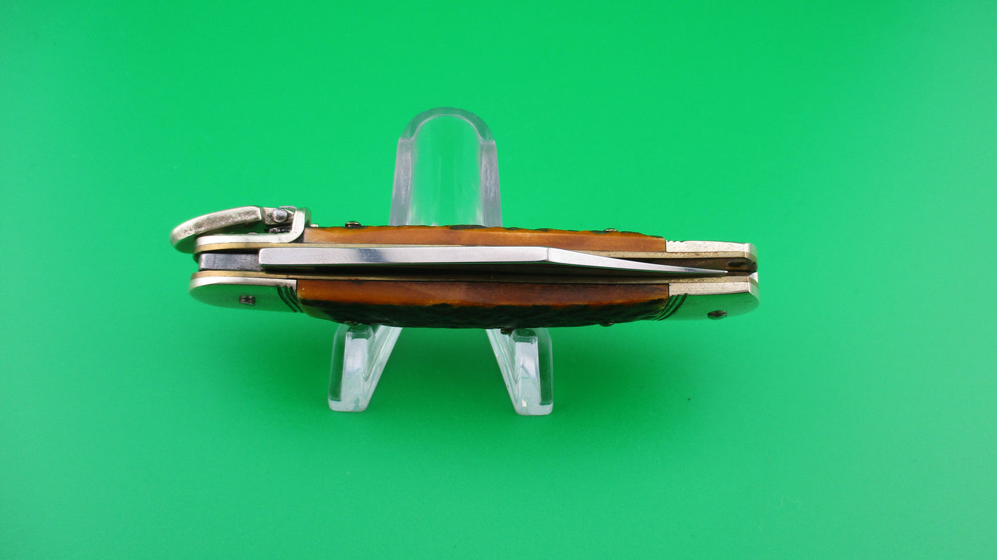 z Hubertus Solingen 8cm German Lever Liliput Stag automatic knife