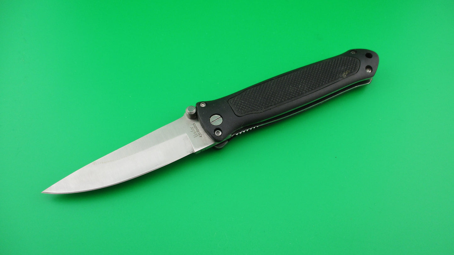 Linder 420 Rostfrei 20cm German Hidden release DA automatic knife #306519
