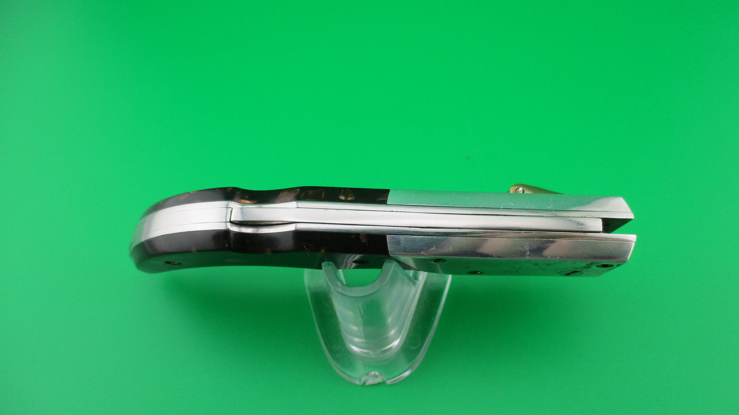 Exceptional RPK 20cm Russian Prison Knife Curved Blade Lever Swing Guard switchblade