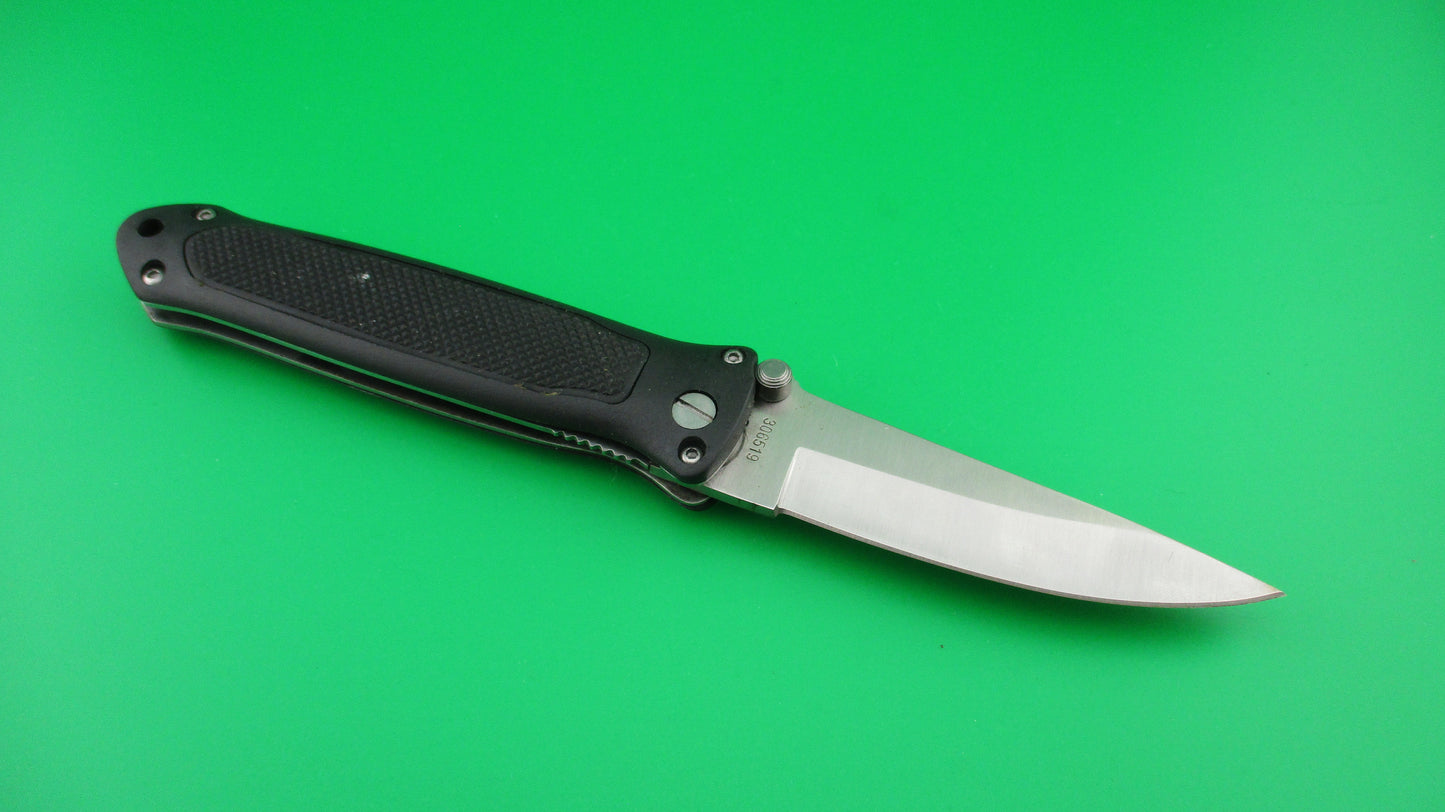 Linder 420 Rostfrei 20cm German Hidden release DA automatic knife #306519
