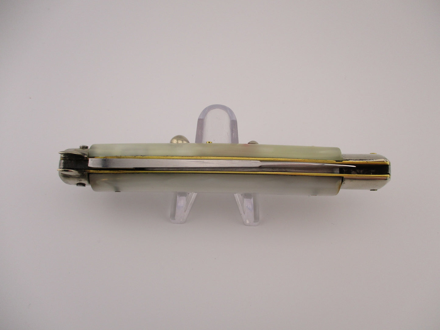 VIRGINIA INOX PATENT 96847 22cm Italian Derby Bolster Pearlex Vintage BoBc automatic knife