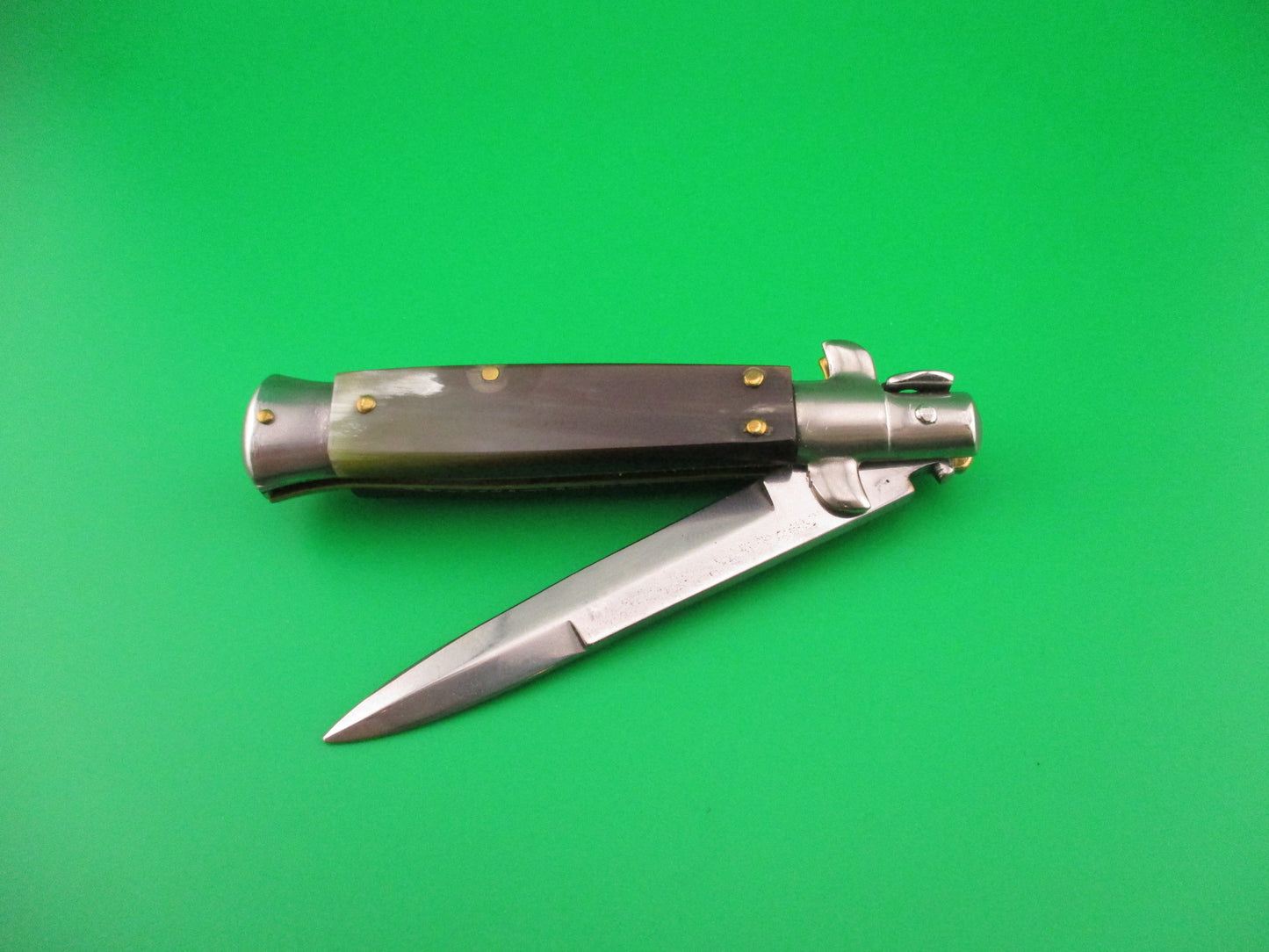 MANIAGO ITALY 18cm Italian Picklock Horn Stiletto automatic knife