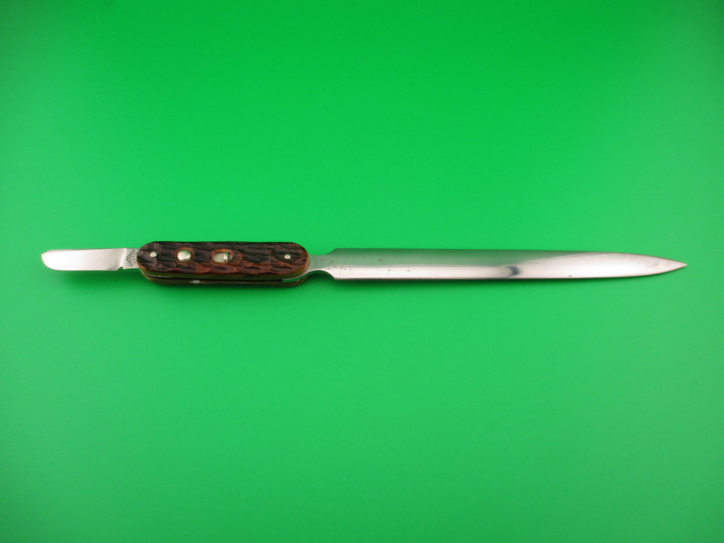 Shapleigh Customized Jigged bone Vintage Letter Opener switchblade knife