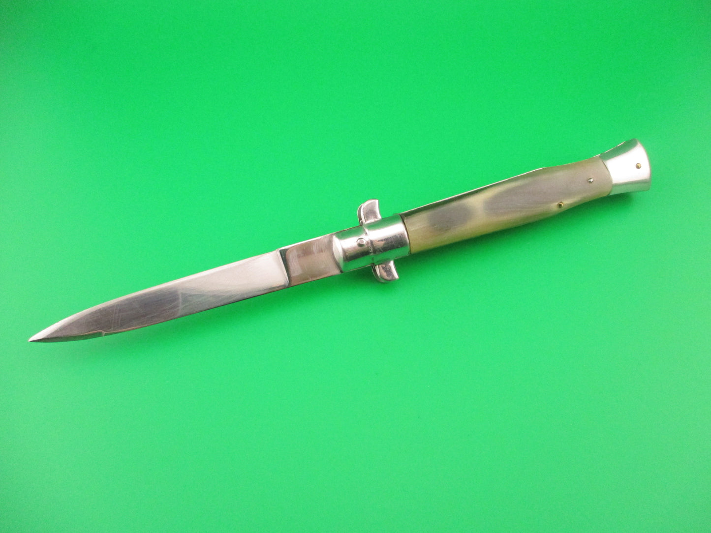 INOX 20cm Italian BOBC 1960s Wasp body Sparrow wing horn Vintage automatic knife