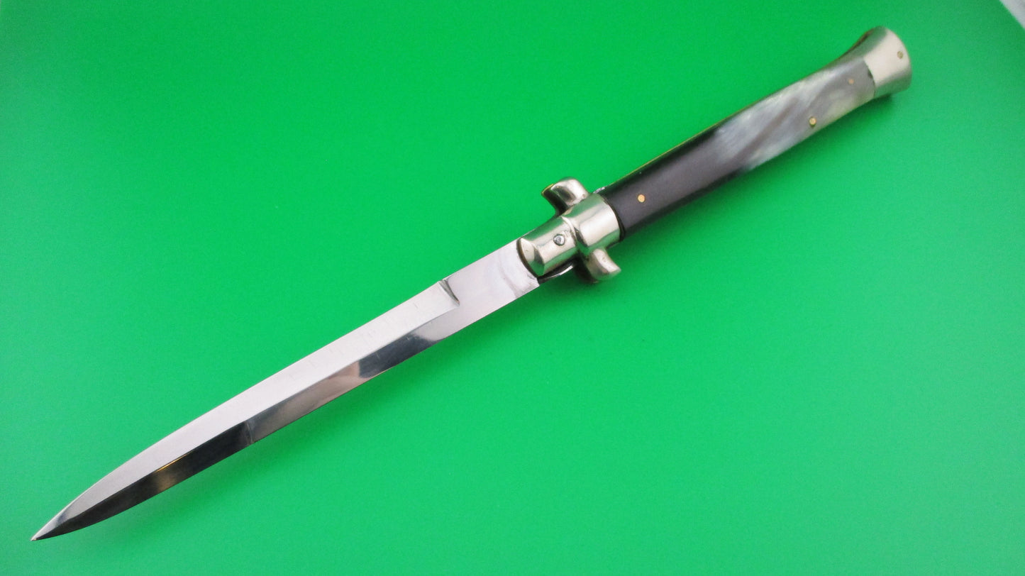 INOX 28cm Italian Picklock 1950s vintage bayonet blade automatic knife