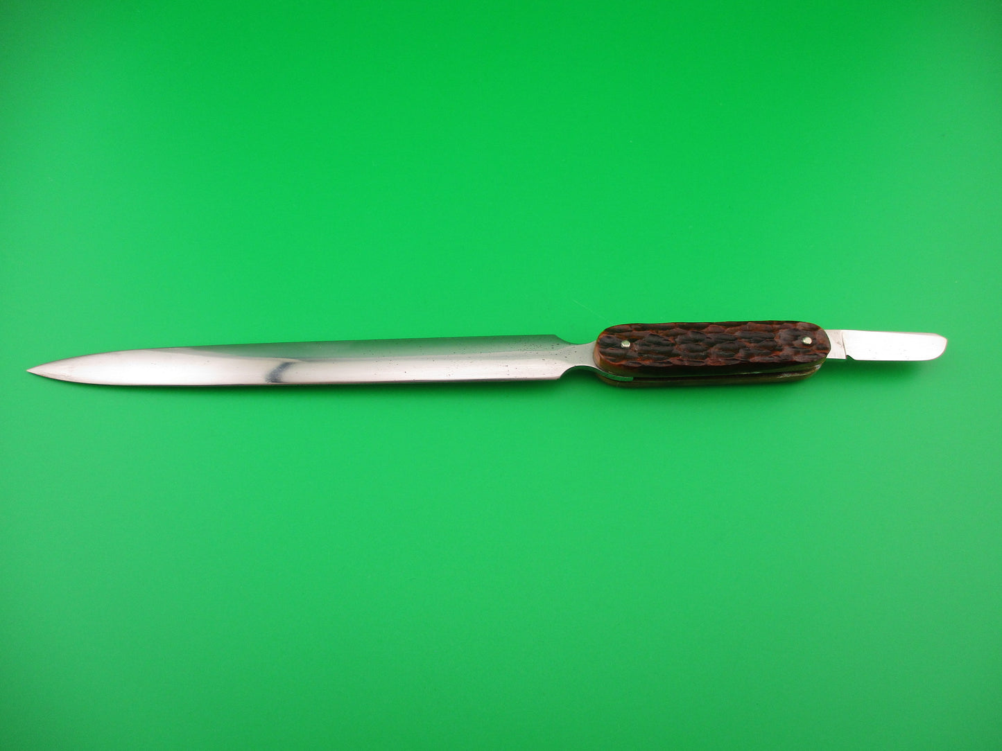 Shapleigh Customized Jigged bone Vintage Letter Opener switchblade knife