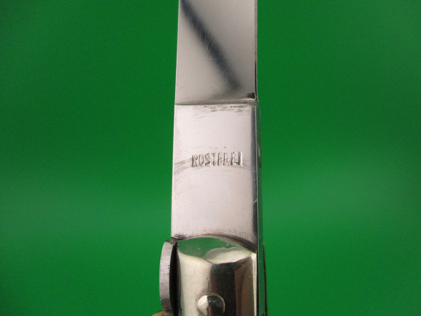 C. Jul Herbertz IMPORT 23cm Italian Transitional Stiletto horn switchblade knife NOS