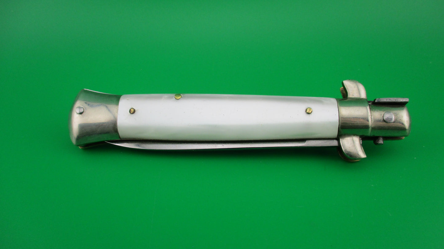 C JUL HERBERTZ ROSTFREI 20cm Italian Transitional Pearlex Stiletto switchblade Red Dot