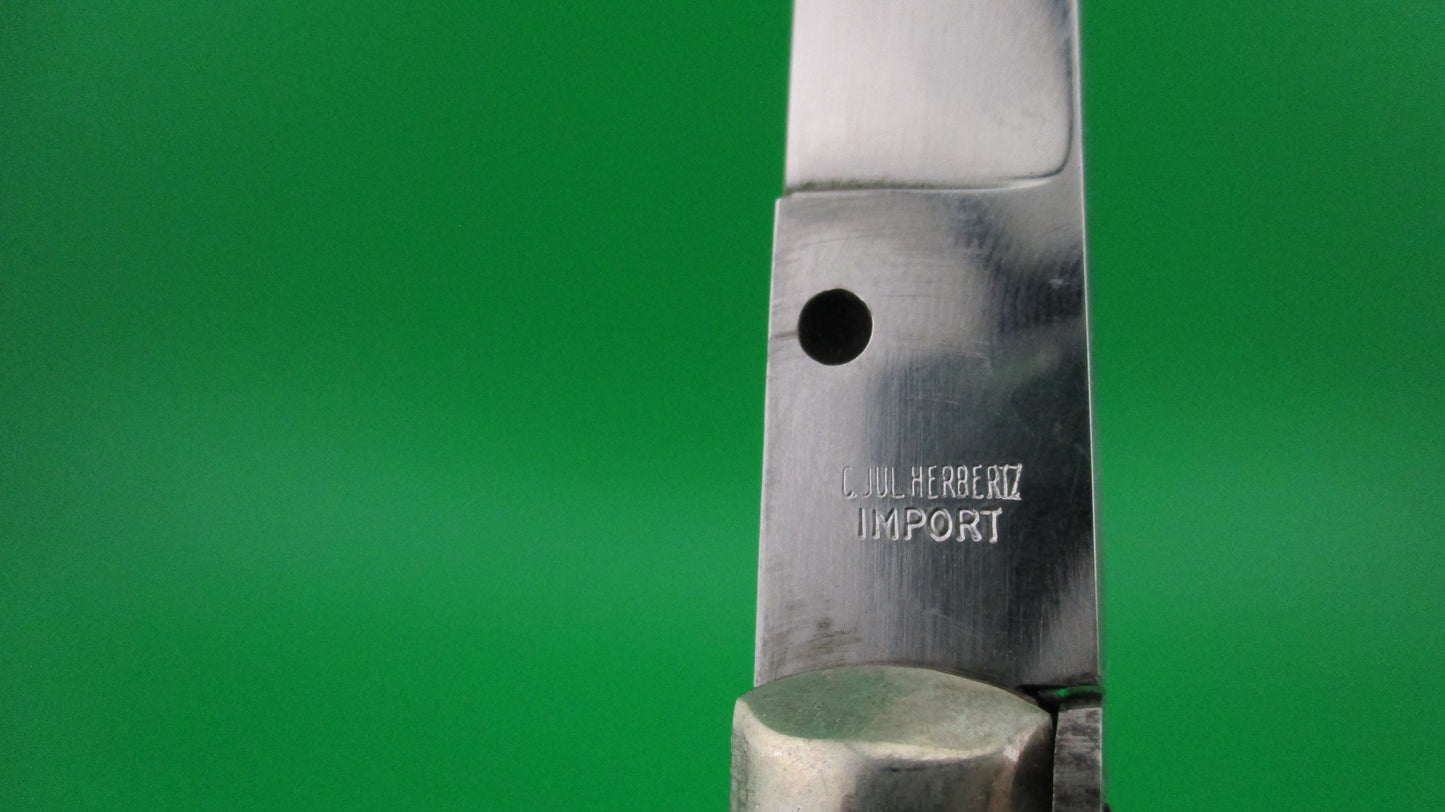 C JUL HERBERTZ IMPORT 23cm Italian Stag Transitional Swivel bolster switchblade Red Dot