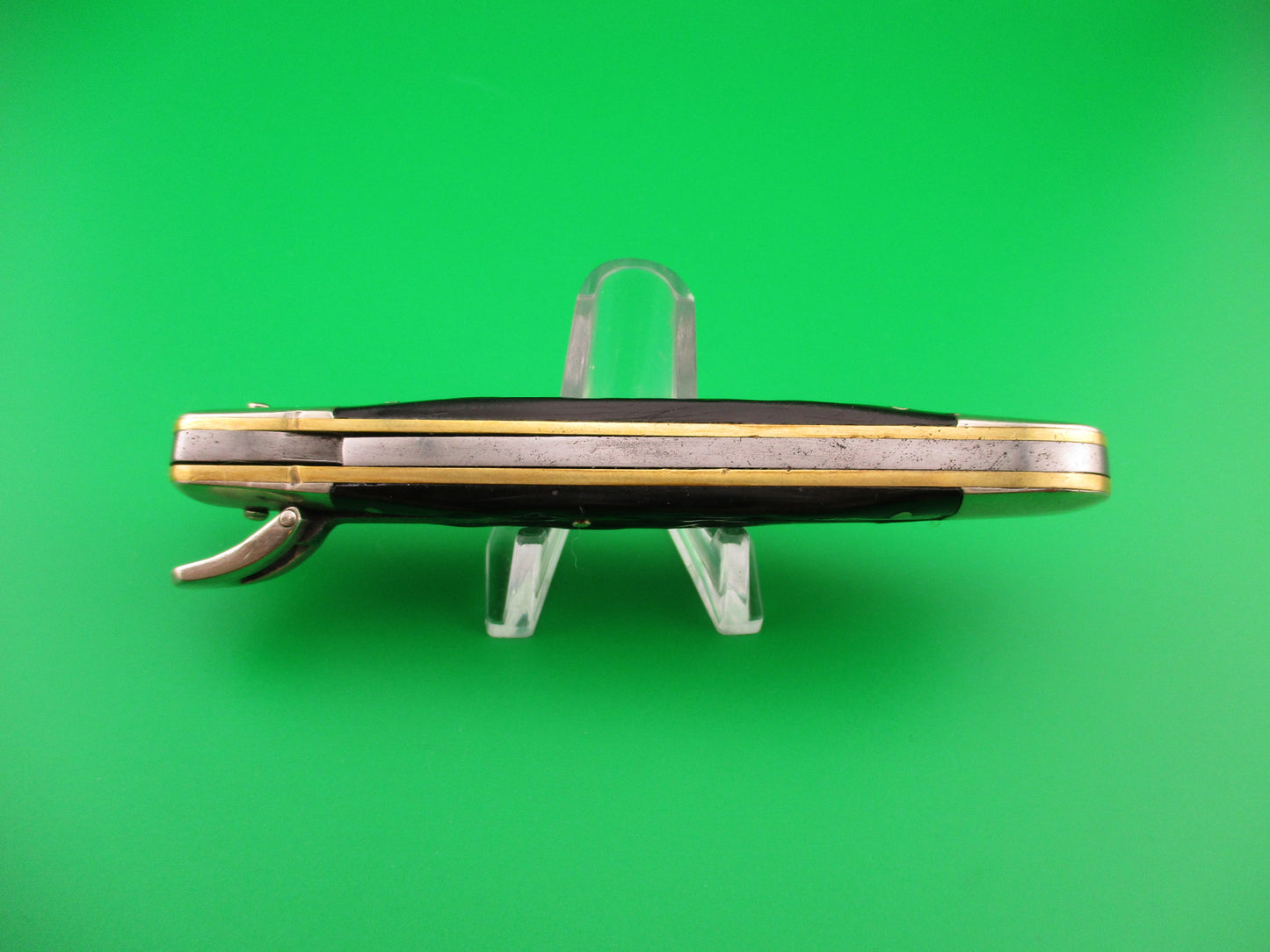 KABAR Lever Black Jigged synthetic Transitional Square lever vintage automatic knife