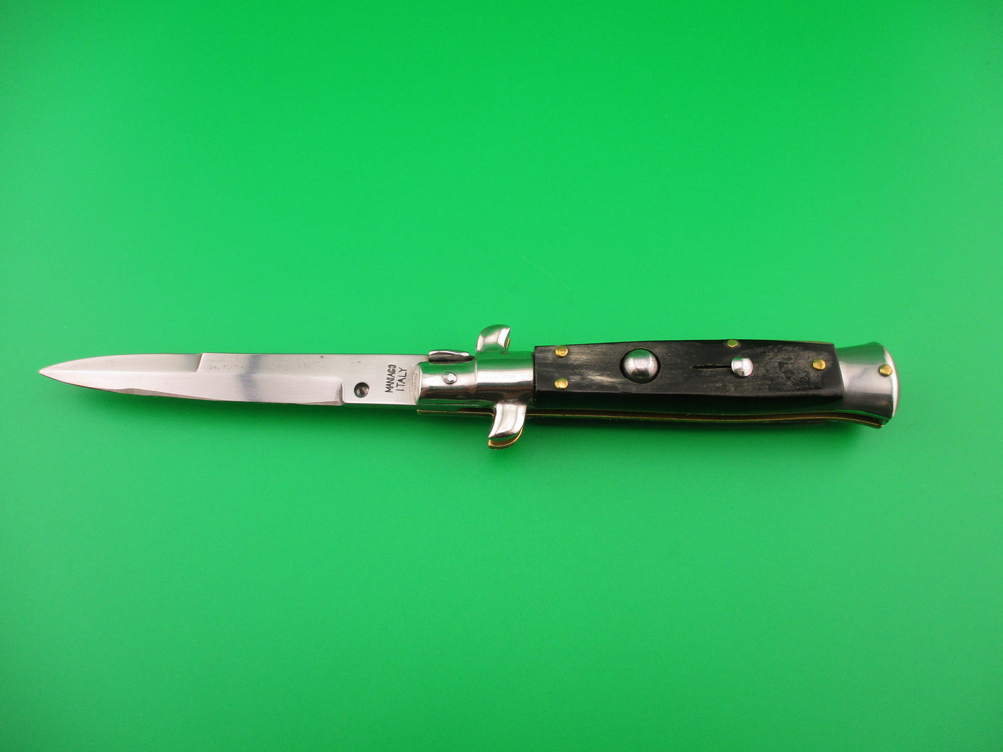 MANIAGO ITALY 18cm Italian Picklock Horn Stiletto automatic knife