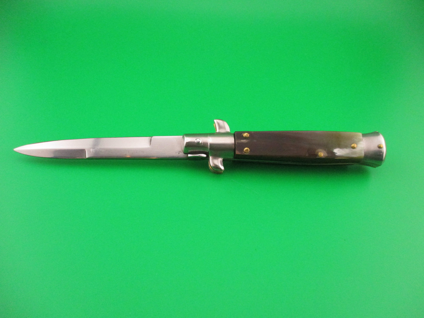 MANIAGO ITALY 18cm Italian Picklock Horn Stiletto automatic knife