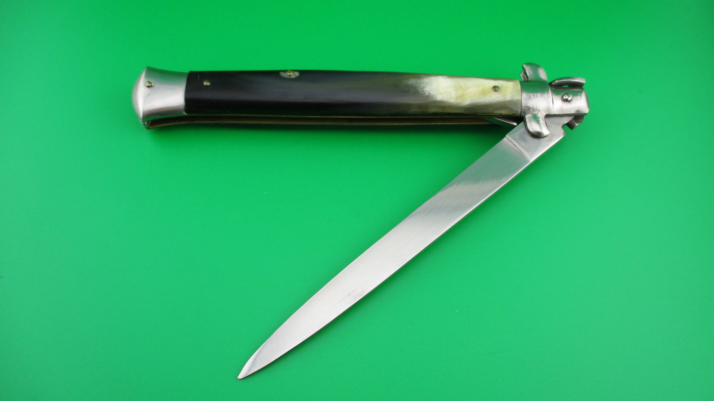 INOX 33cm Italian Stiletto swivel bolster automatic knife