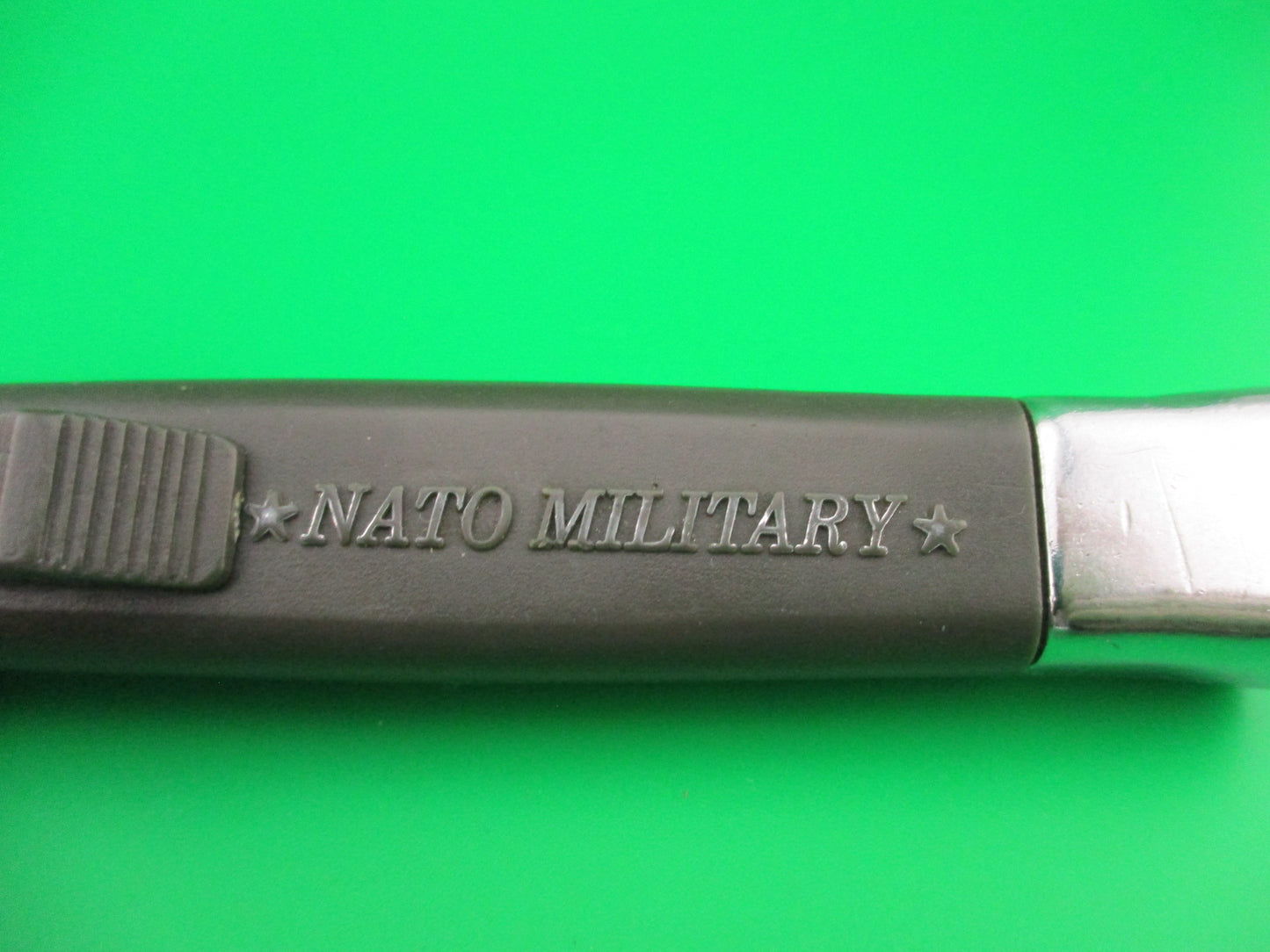 YOUTH STAINLESS 21cm Green OTF DA Vintage NATO MILITARY 1990s Chef's hat automatic