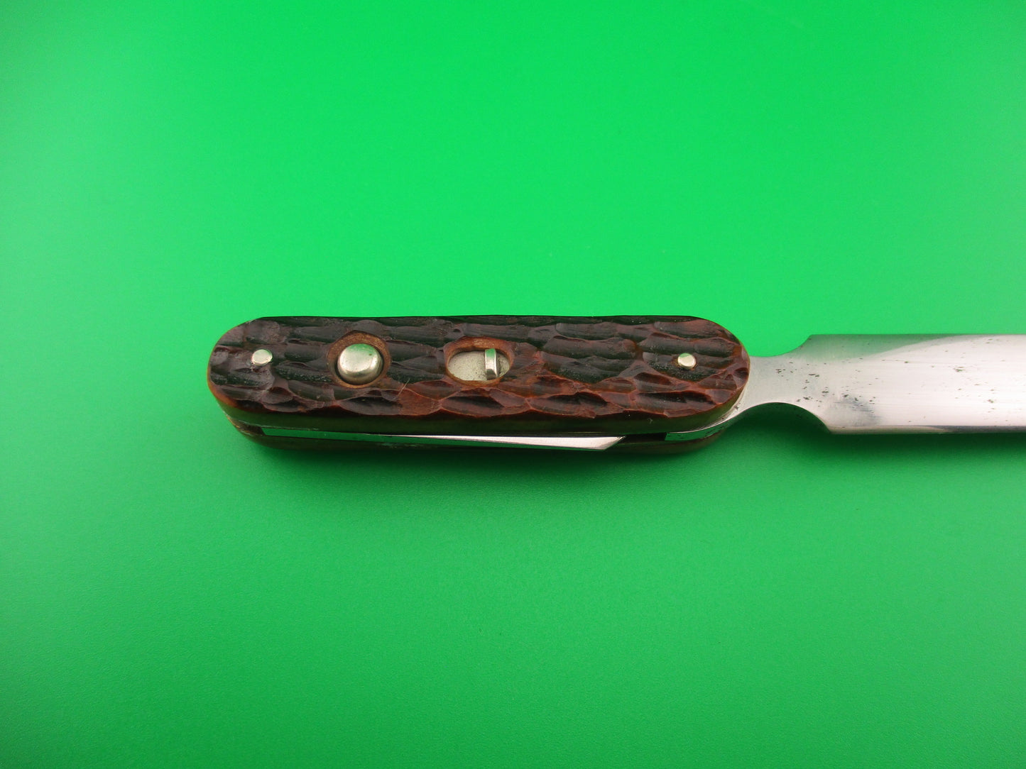 Shapleigh Customized Jigged bone Vintage Letter Opener switchblade knife